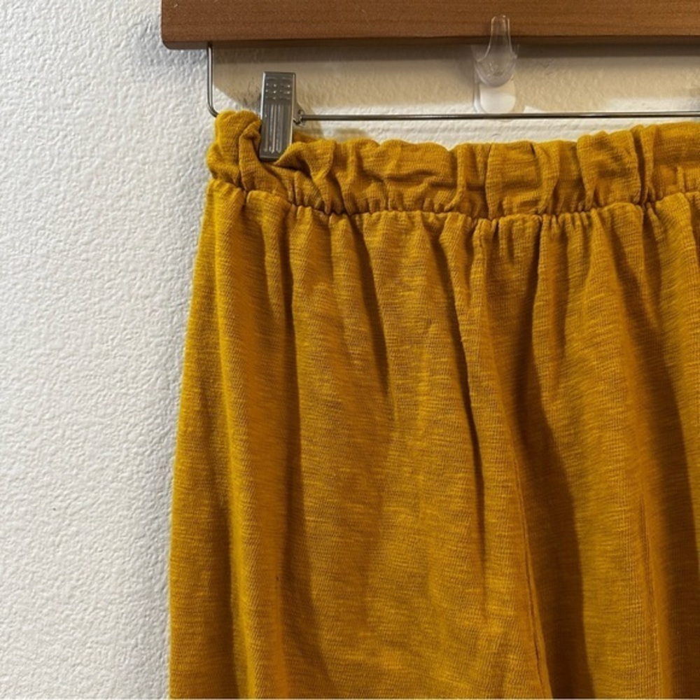 Free People Beach Culver City Pleated Slouchy Pants Size‎ XS Yellow Boho Casual - Picture 8 of 11
